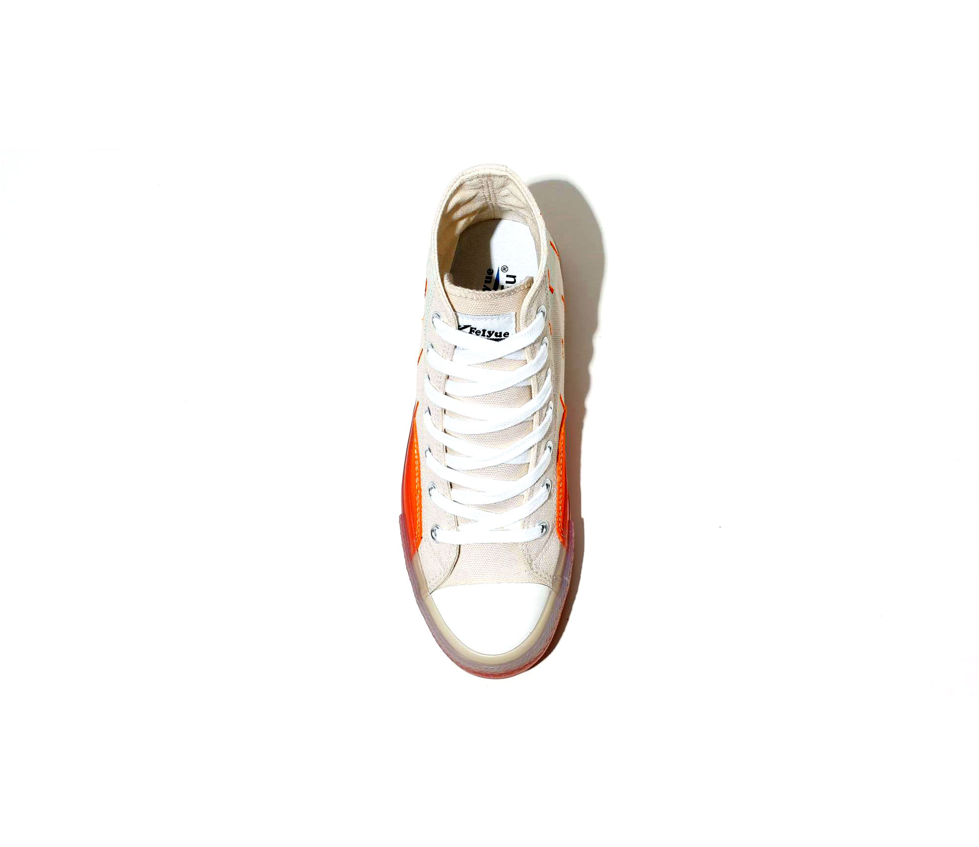 Classic Canvas Shoes High-top Sneakers Transparent sole