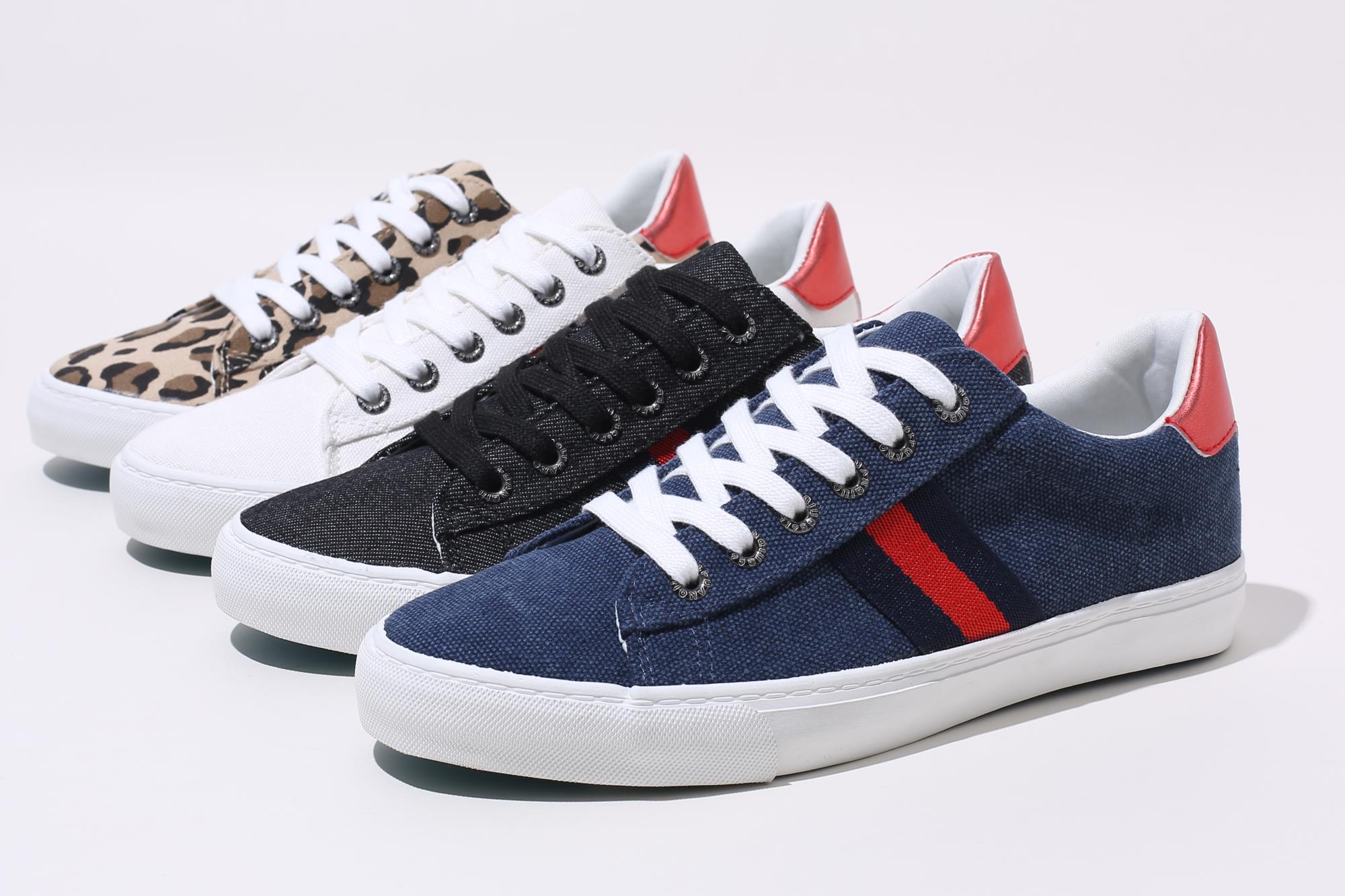 Attractive price multi color canvas sneakers woman shoes new arrivals 2020